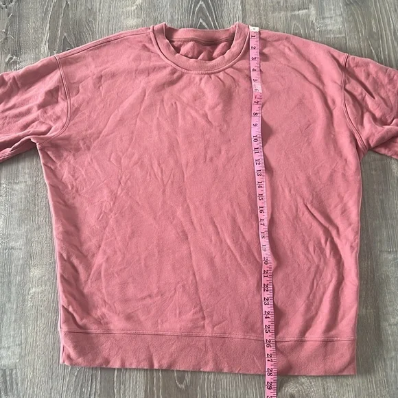 Lululemon Perfectly Oversized Crew Soft Cranberry - Picture 7 of 8